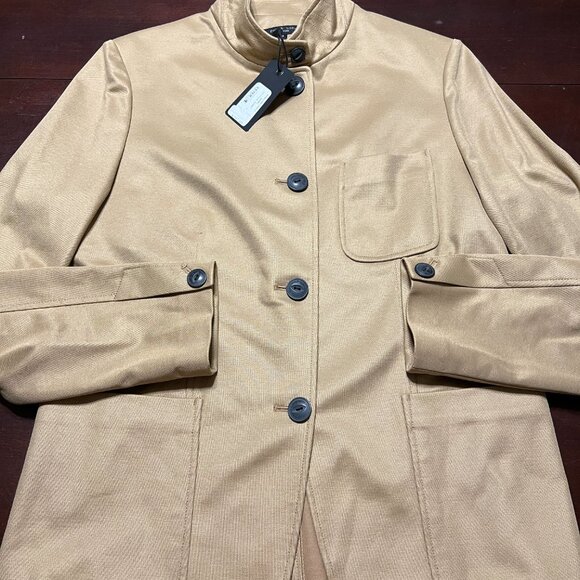 RAG & BONE SID COTTON PIQUE IN LIGHT CAMEL SIZE 10 NWT - Picture 4 of 9